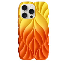 TPU чохол Leaf для Apple iPhone 14 Pro (6.1") Yellow / Orange