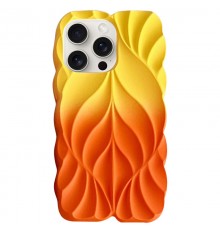 TPU чохол Leaf для Apple iPhone 14 Pro Max (6.7") Yellow / Orange
