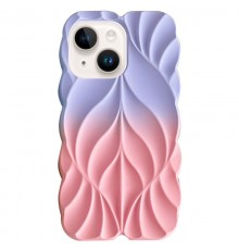 TPU чохол Leaf для Apple iPhone 15 (6.1") Lilac / Pink