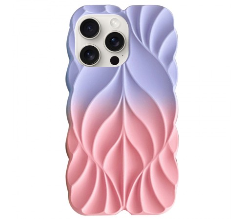 TPU чохол Leaf для Apple iPhone 15 Pro Max (6.7") Lilac / Pink TPU чохол Leaf для Apple iPhone 15 Pro Max (6.7") Lilac / Pink