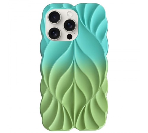 TPU чохол Leaf для Apple iPhone 15 Pro Max (6.7") Marine Green / Mint TPU чохол Leaf для Apple iPhone 15 Pro Max (6.7") Marine Green / Mint