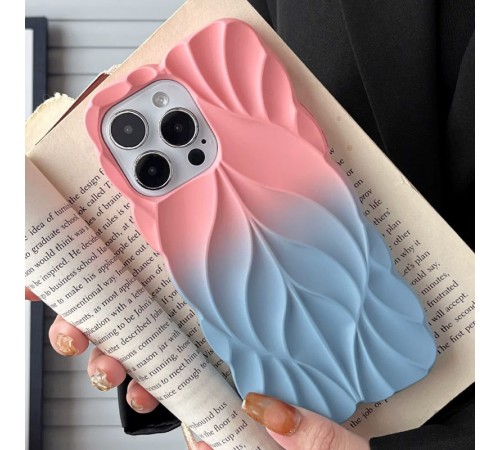 TPU чохол Leaf для Apple iPhone 15 Pro Max (6.7") Pink / Blue TPU чохол Leaf для Apple iPhone 15 Pro Max (6.7") Pink / Blue