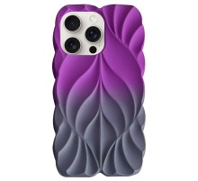TPU чохол Leaf для Apple iPhone 15 Pro Max (6.7") Violet / Grey