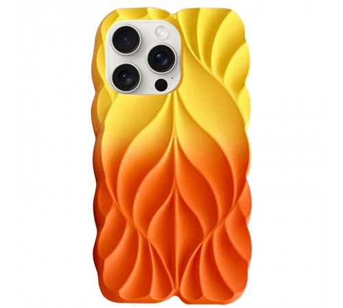 TPU чохол Leaf для Apple iPhone 15 Pro Max (6.7") Yellow / Orange TPU чохол Leaf для Apple iPhone 15 Pro Max (6.7") Yellow / Orange