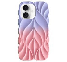 TPU чохол Leaf для Apple iPhone 16 (6.1") Lilac / Pink