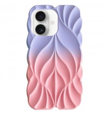 TPU чохол Leaf для Apple iPhone 16 (6.1") Lilac / Pink