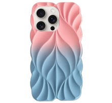 TPU чохол Leaf для Apple iPhone 16 Pro Max (6.9") Pink / Blue