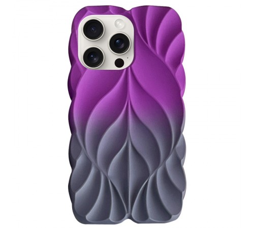 TPU чохол Leaf для Apple iPhone 16 Pro Max (6.9") Violet / Grey