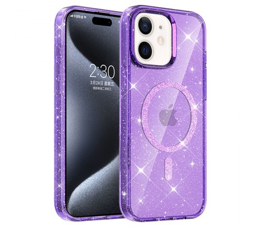 Чохол TPU Eclipse Sparkle (MagFit) для Apple iPhone 11 (6.1") Purple Чохол TPU Eclipse Sparkle (MagFit) для Apple iPhone 11 (6.1") Purple