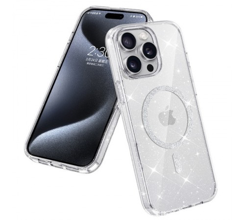 Чохол TPU Eclipse Sparkle (MagFit) для Apple iPhone 12 Pro / 12 (6.1") Clear Чохол TPU Eclipse Sparkle (MagFit) для Apple iPhone 12 Pro / 12 (6.1") Clear