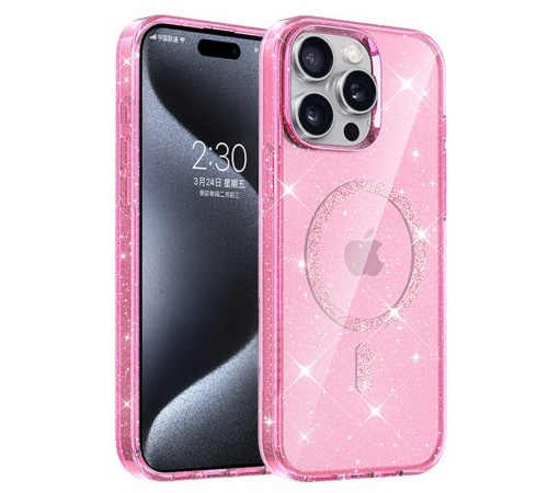 Чохол TPU Eclipse Sparkle (MagFit) для Apple iPhone 12 Pro / 12 (6.1") Pink Чохол TPU Eclipse Sparkle (MagFit) для Apple iPhone 12 Pro / 12 (6.1") Pink