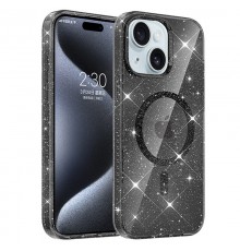 Чохол TPU Eclipse Sparkle (MagFit) для Apple iPhone 14 / 13 (6.1") Black