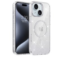 Чохол TPU Eclipse Sparkle (MagFit) для Apple iPhone 14 / 13 (6.1") Clear