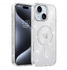 Чохол TPU Eclipse Sparkle (MagFit) для Apple iPhone 14 / 13 (6.1") Clear