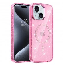 Чохол TPU Eclipse Sparkle (MagFit) для Apple iPhone 14 / 13 (6.1") Pink