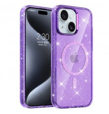 Чохол TPU Eclipse Sparkle (MagFit) для Apple iPhone 14 / 13 (6.1") Purple