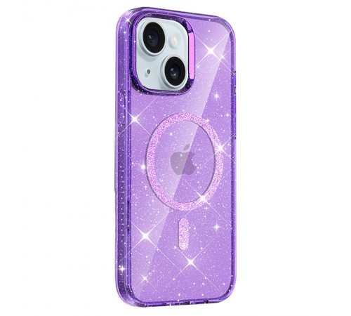 Чохол TPU Eclipse Sparkle (MagFit) для Apple iPhone 14 / 13 (6.1") Purple Чохол TPU Eclipse Sparkle (MagFit) для Apple iPhone 14 / 13 (6.1") Purple