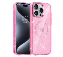 Чохол TPU Eclipse Sparkle (MagFit) для Apple iPhone 14 Pro (6.1") Pink