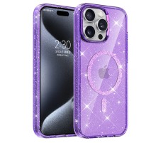 Чохол TPU Eclipse Sparkle (MagFit) для Apple iPhone 14 Pro Max (6.7") Purple