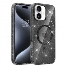 Чохол TPU Eclipse Sparkle (MagFit) для Apple iPhone 16 (6.1") Black