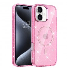 Чохол TPU Eclipse Sparkle (MagFit) для Apple iPhone 16 (6.1") Pink
