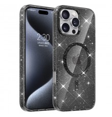 Чохол TPU Eclipse Sparkle (MagFit) для Apple iPhone 16 Pro (6.3") Black