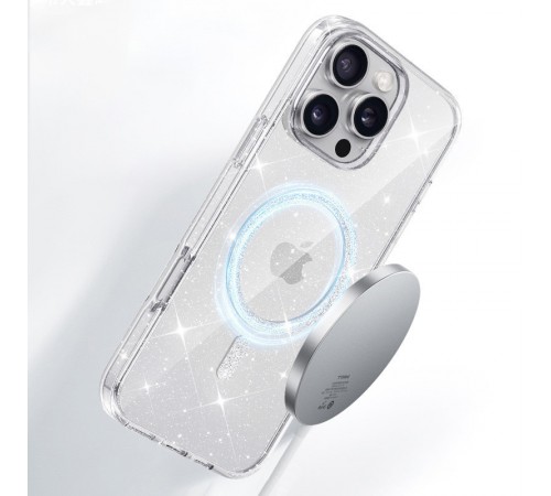 Чохол TPU Eclipse Sparkle (MagFit) для Apple iPhone 16 Pro (6.3") Clear Чохол TPU Eclipse Sparkle (MagFit) для Apple iPhone 16 Pro (6.3") Clear