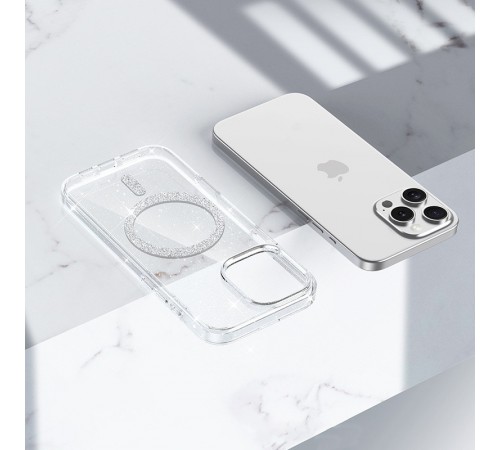 Чохол TPU Eclipse Sparkle (MagFit) для Apple iPhone 16 Pro (6.3") Clear Чохол TPU Eclipse Sparkle (MagFit) для Apple iPhone 16 Pro (6.3") Clear