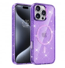 Чохол TPU Eclipse Sparkle (MagFit) для Apple iPhone 16 Pro (6.3") Purple