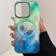 Чохол TPU Shiny Mountain (MagFit) для Apple iPhone 14 Pro Max (6.7") Green / Blue