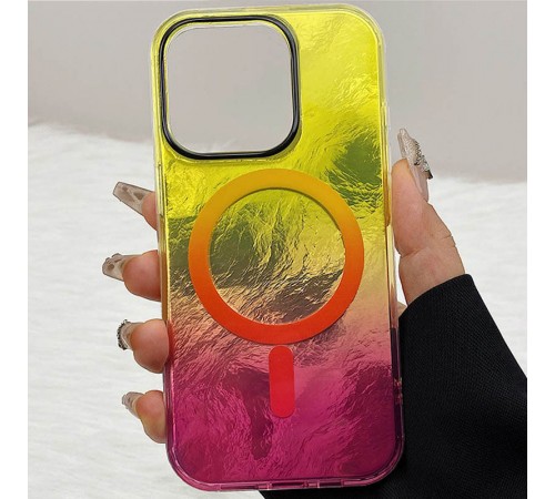 Чохол TPU Shiny Mountain (MagFit) для Apple iPhone 14 Pro Max (6.7") Yellow / Pink Чохол TPU Shiny Mountain (MagFit) для Apple iPhone 14 Pro Max (6.7") Yellow / Pink