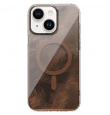 Чохол TPU Shiny Mountain (MagFit) для Apple iPhone 15 (6.1") Chocolate