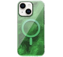 Чохол TPU Shiny Mountain (MagFit) для Apple iPhone 15 (6.1") Green
