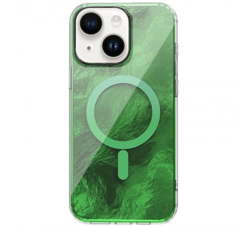 Чохол TPU Shiny Mountain (MagFit) для Apple iPhone 15 (6.1") Green Чохол TPU Shiny Mountain (MagFit) для Apple iPhone 15 (6.1") Green