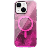 Чохол TPU Shiny Mountain (MagFit) для Apple iPhone 15 (6.1") Pink
