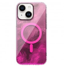 Чохол TPU Shiny Mountain (MagFit) для Apple iPhone 15 (6.1") Pink