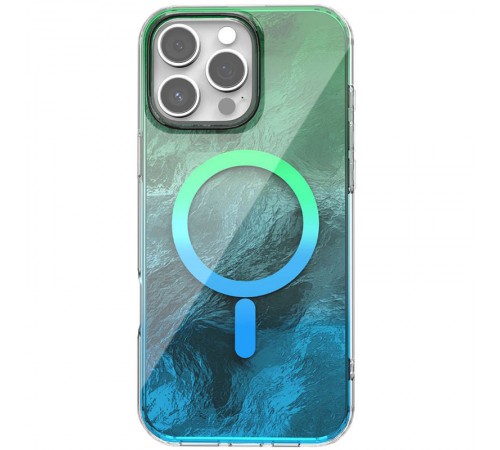 Чохол TPU Shiny Mountain (MagFit) для Apple iPhone 16 Pro Max (6.9") Green / Blue Чохол TPU Shiny Mountain (MagFit) для Apple iPhone 16 Pro Max (6.9") Green / Blue