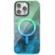 Чохол TPU Shiny Mountain (MagFit) для Apple iPhone 16 Pro Max (6.9") Green / Blue