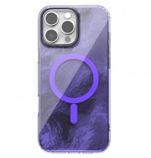 Чохол TPU Shiny Mountain (MagFit) для Apple iPhone 16 Pro Max (6.9") Purple