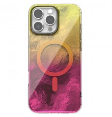 Чохол TPU Shiny Mountain (MagFit) для Apple iPhone 16 Pro Max (6.9") Yellow / Pink