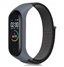 Ремінець Nylon New для Xiaomi Mi Band 3/4/5/6/7 Gray