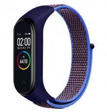 Ремінець Nylon New для Xiaomi Mi Band 3/4/5/6/7 Navy Blue / Azure