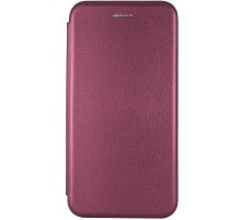 Шкіряний чохол-книжка Classy для Motorola Moto G85 Бордовий