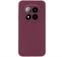 Чохол Silicone Cover Lakshmi Full Camera (AAA) для Xiaomi Redmi Note 14 Pro 4G Бордовий / Plum