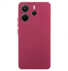 Чохол Silicone Cover Lakshmi Full Camera (AA) для Xiaomi Redmi Note 14 4G (Int. version) Бордовий / Marsala