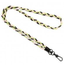 Плетенный шнурок (5мм) 120см Black / Green / Powder