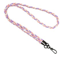 Плетенный шнурок (5мм) 120см Purple / Pink / White