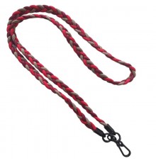 Плетенный шнурок (5мм) 120см Red / Maroon / Brown