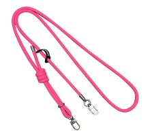 Шнурок із двома кріпленнями (8 мм) 150 см Barbie Pink
