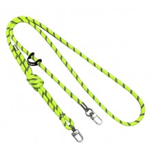 Шнурок із двома кріпленнями (8 мм) 150 см Neon Green